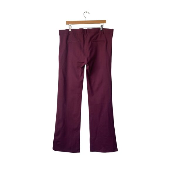 Betabrand Yoga Dress Pants Size 2XL NWT Burgundy Maroon Bootcut Pull On Stretch - Picture 4 of 7